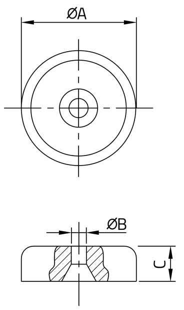 alnico shallow pot magnets image2